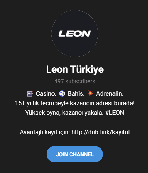 leon casino tg link